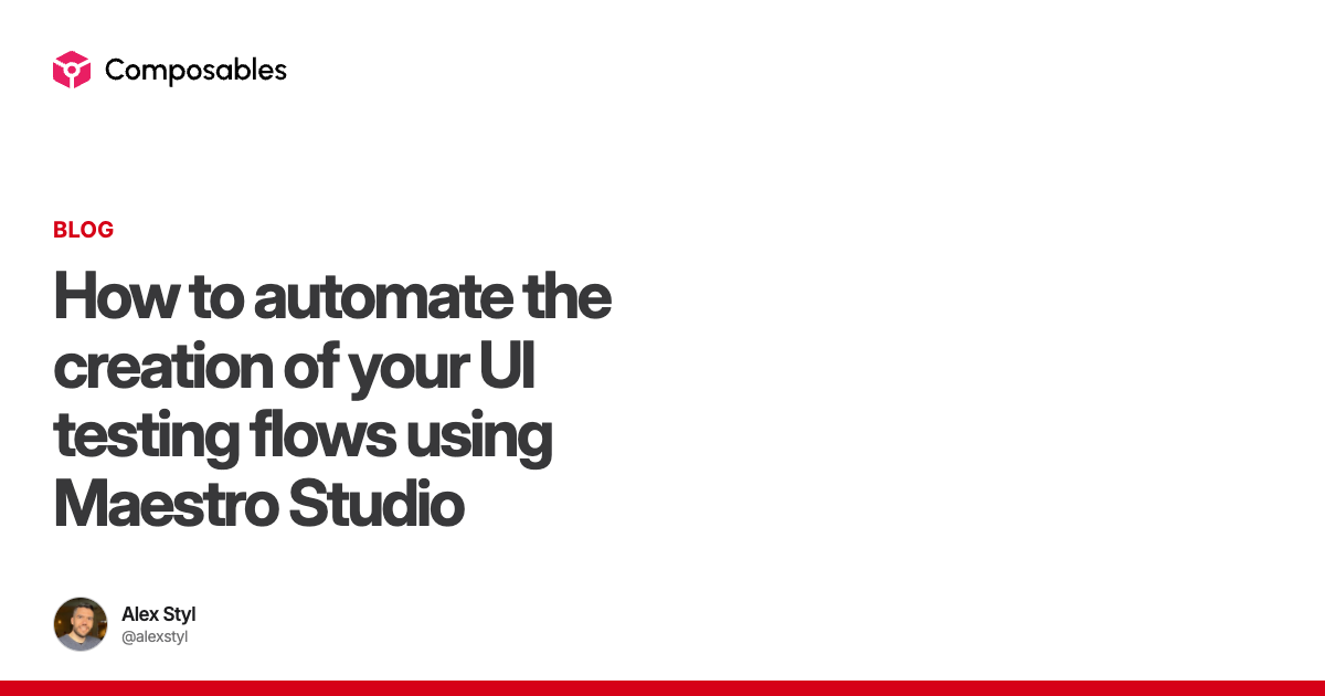 How to automate the creation of your UI testing flows using Maestro ...