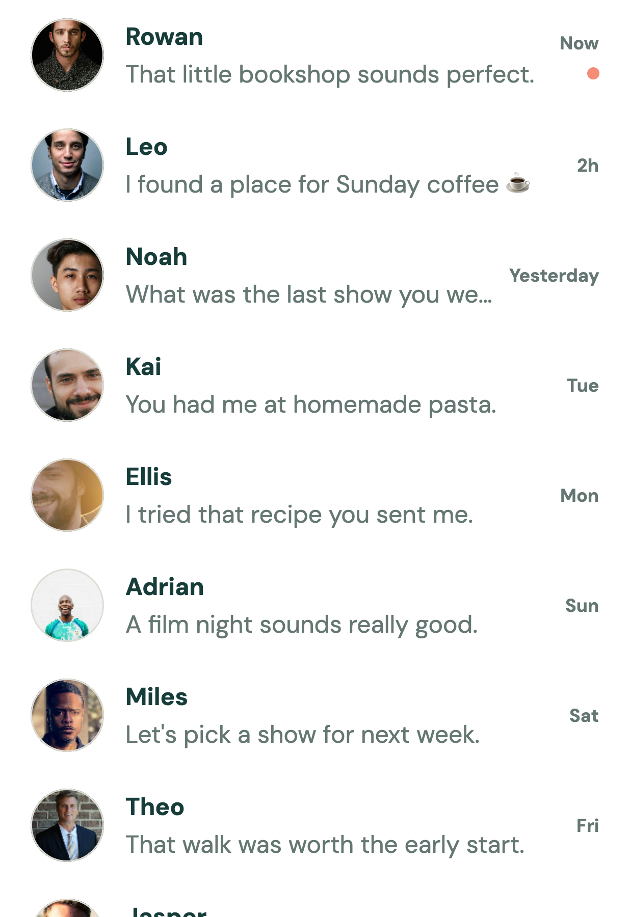 Conversations List preview