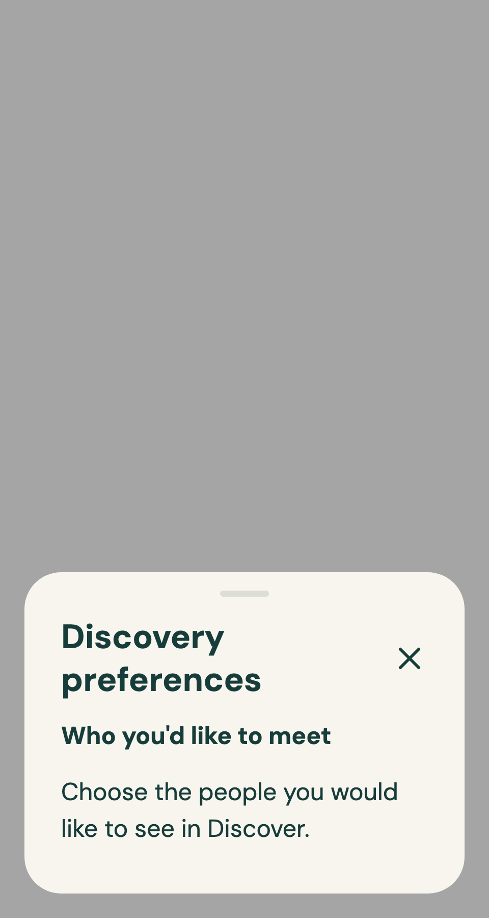 Modal Sheet preview