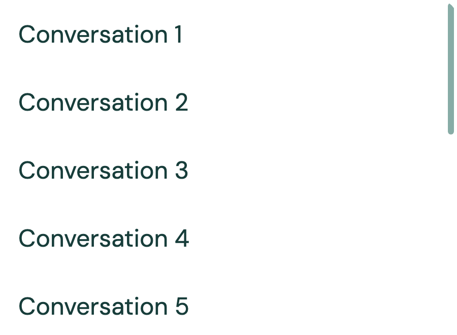 Scrollbar preview