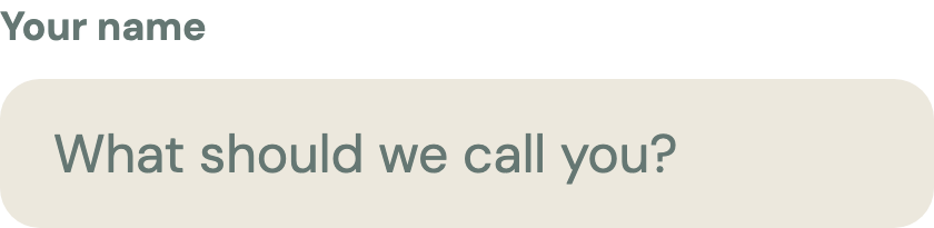 Text Field preview