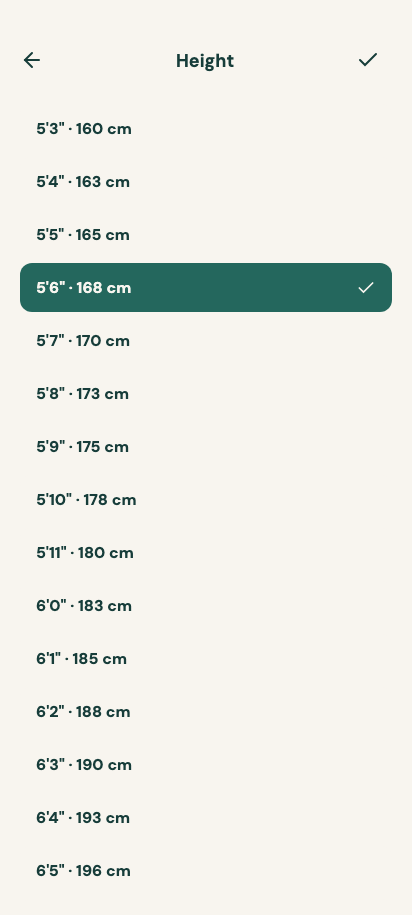 Edit height preview