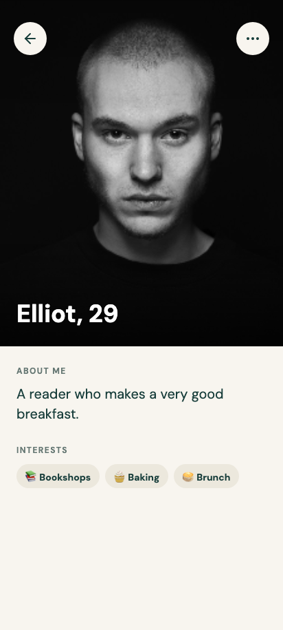 Person profile preview