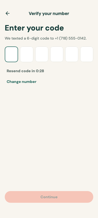 Phone verification preview