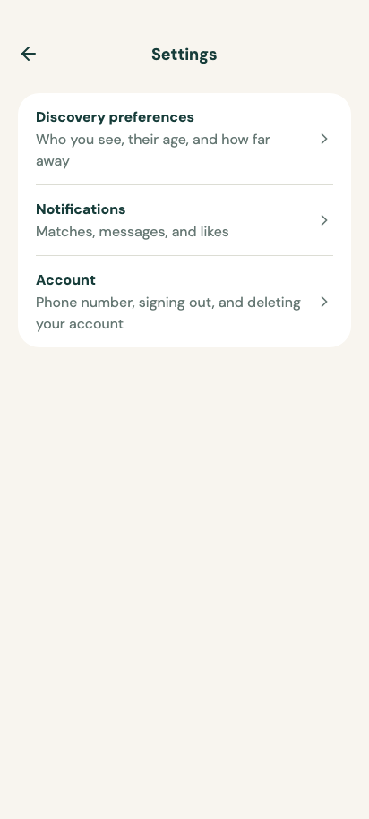 Settings preview