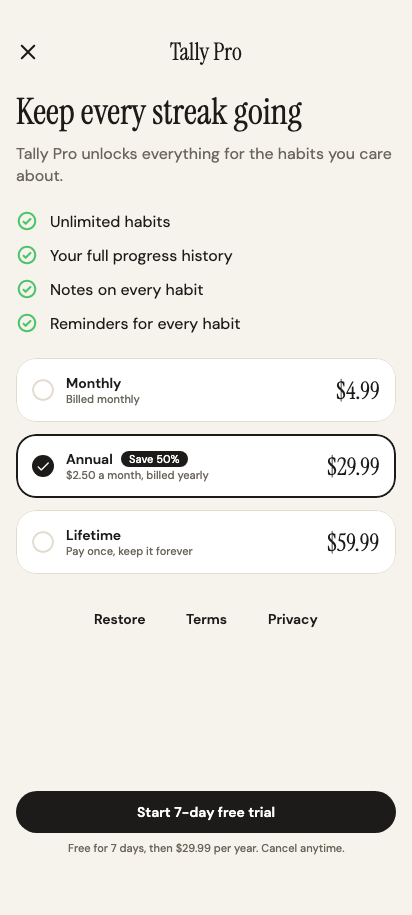 Tally Pro preview