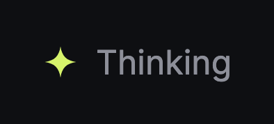 Thinking Indicator preview