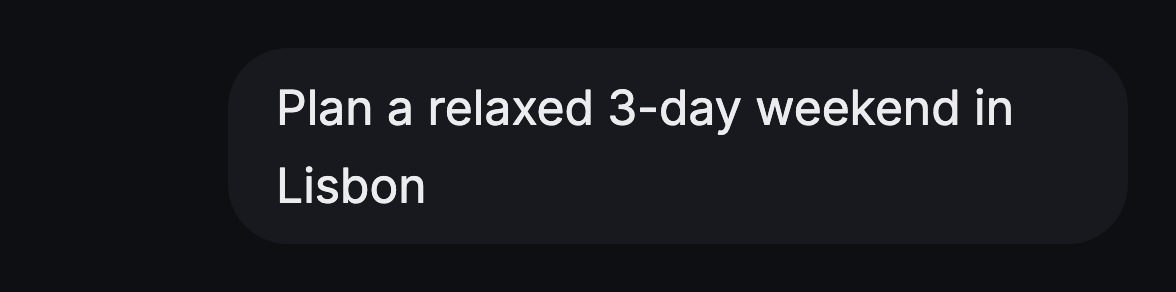 User Message preview