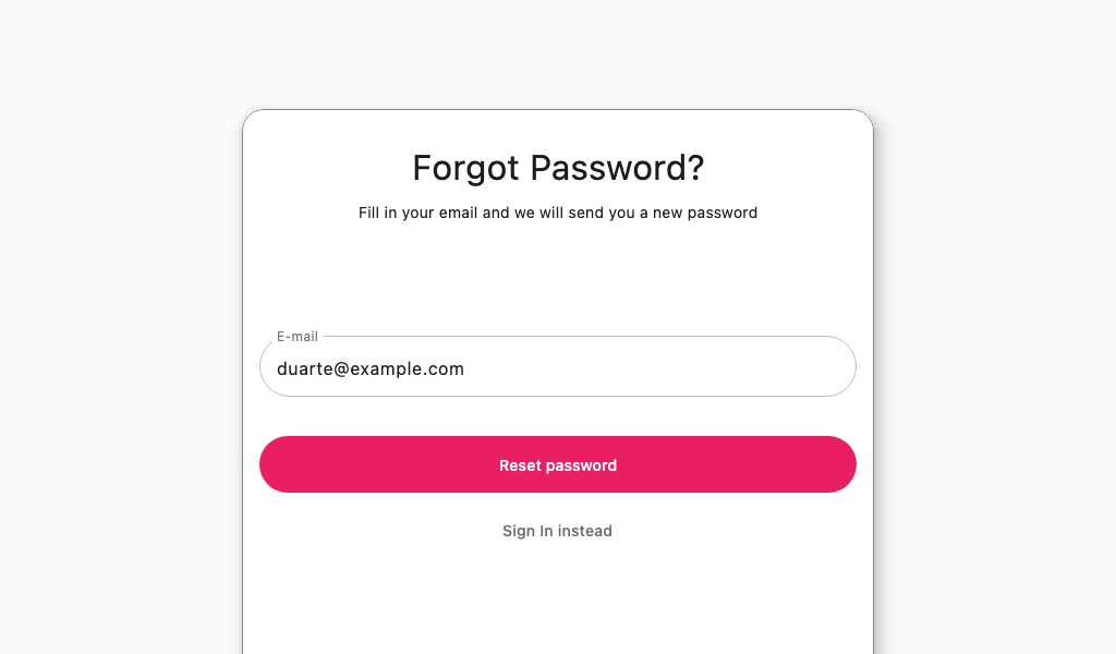 ForgotPasswordScreen