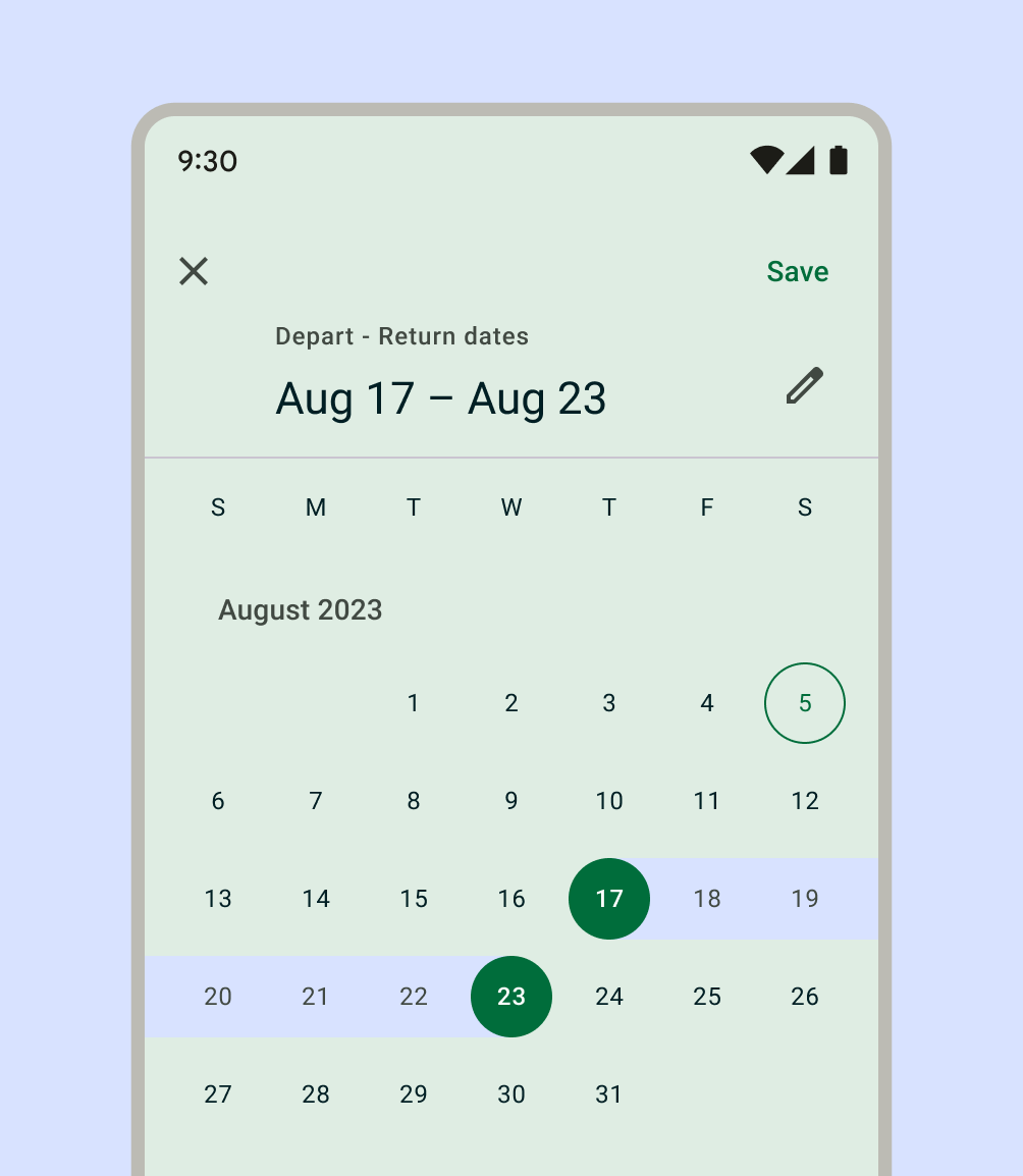 Date range picker image