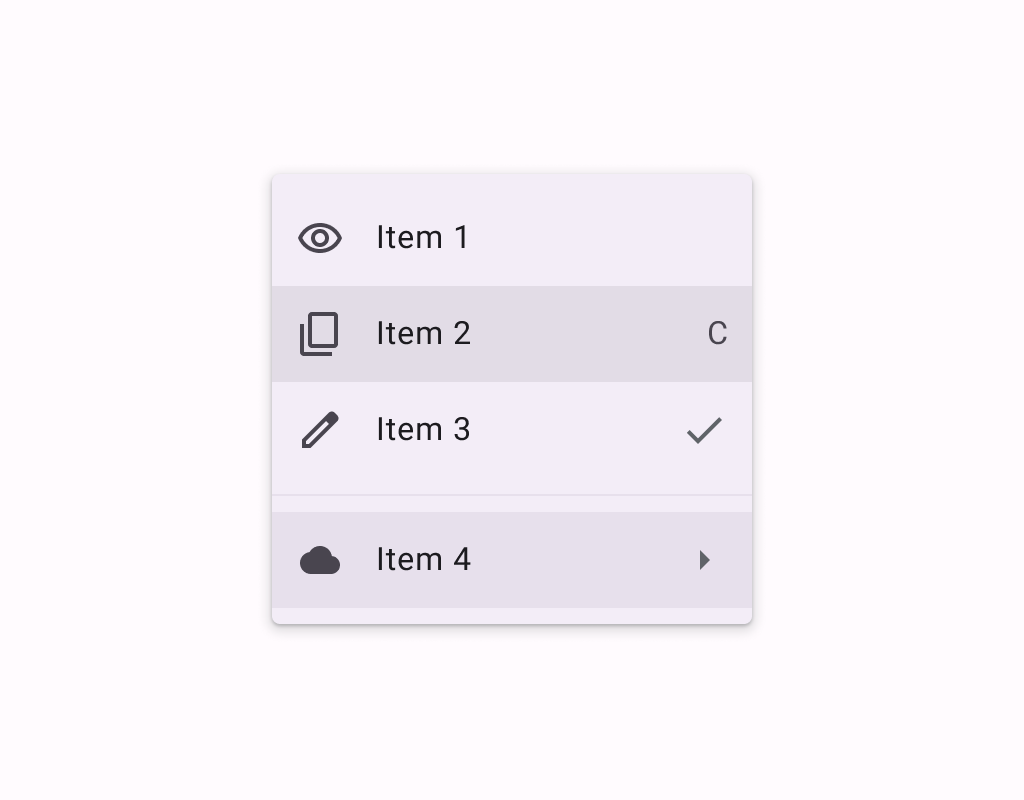 Dropdown menu
image