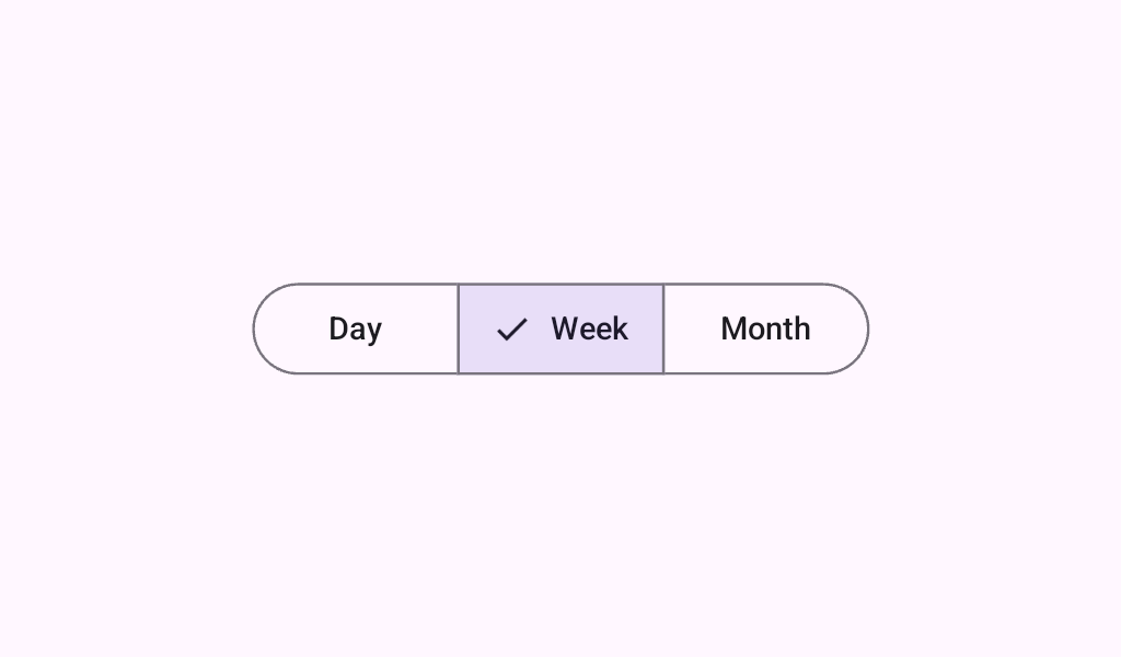 SingleChoiceSegmentedButtonRow