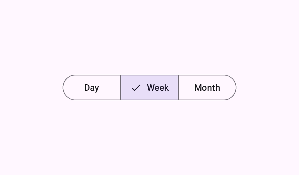 SingleChoiceSegmentedButtonRow