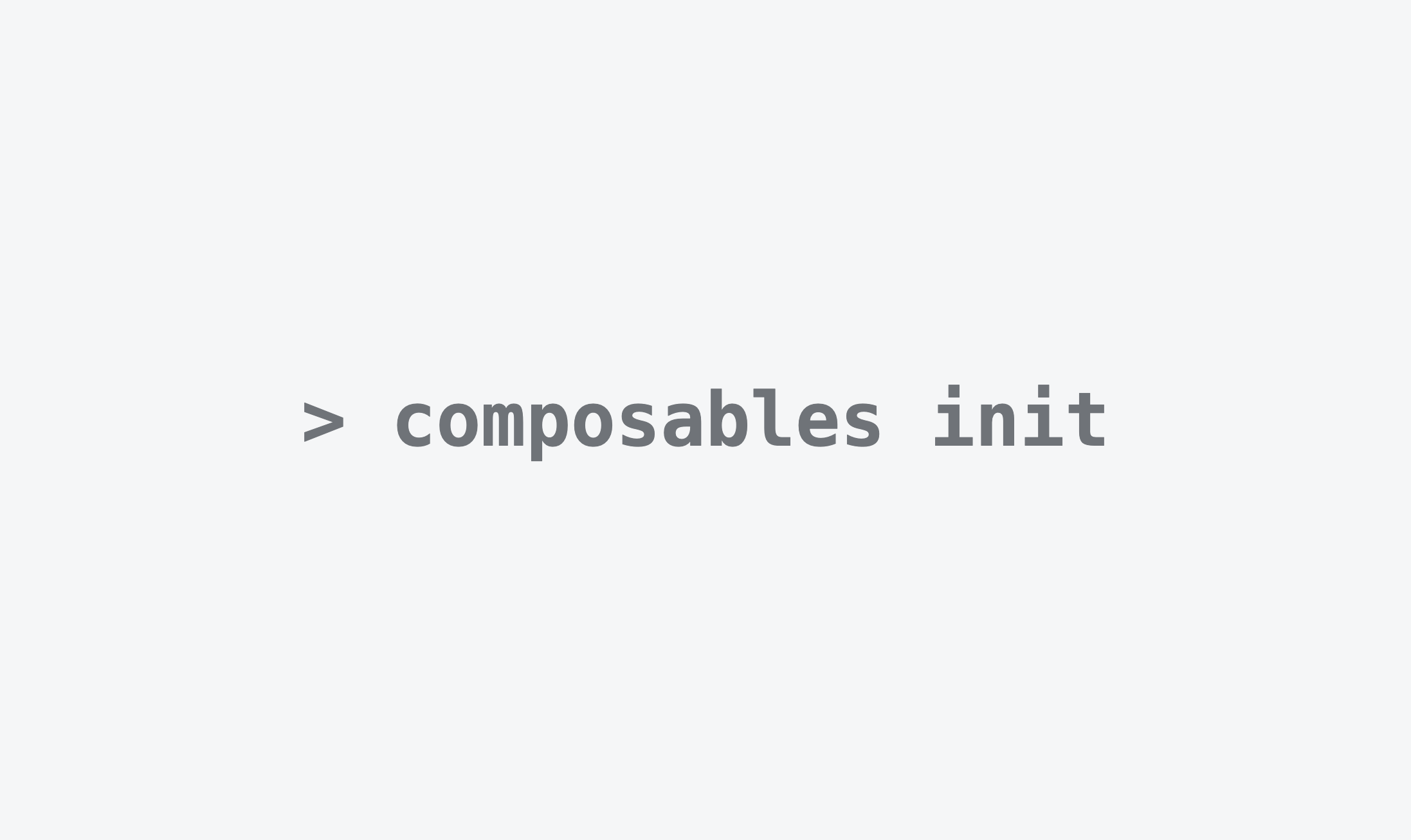 Composables CLI creating a new native Compose app