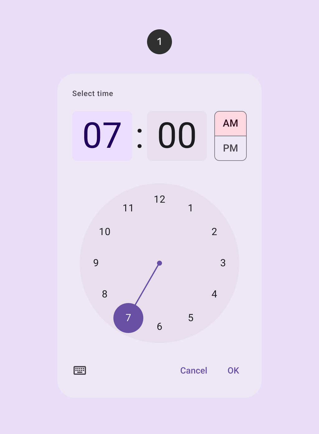 Time picker image